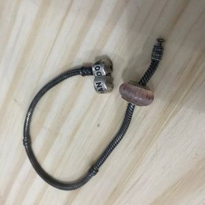 Pink Swirl Pandora Charm